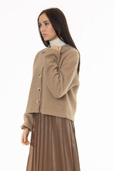 Tan Teddy Button Down Jacket