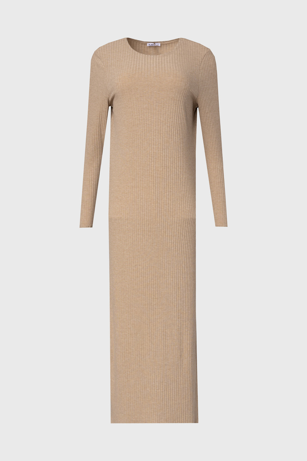 Tan Ribbed Dress Rib-knit Dress Light Brown Ladies H&M IN Tan Ribbed Dress Rib-knit Dress Light Brown Ladies H&M IN