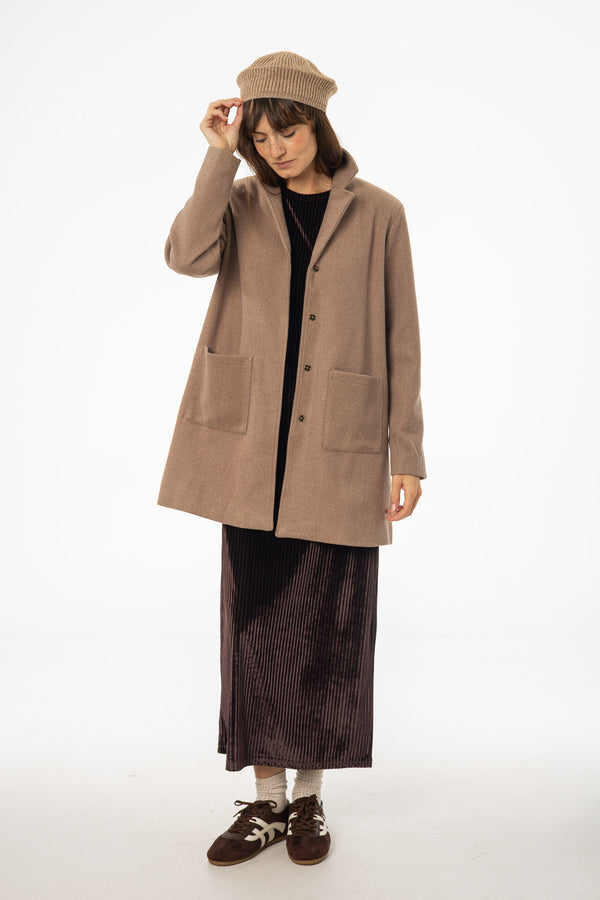 Taupe Wool Coat