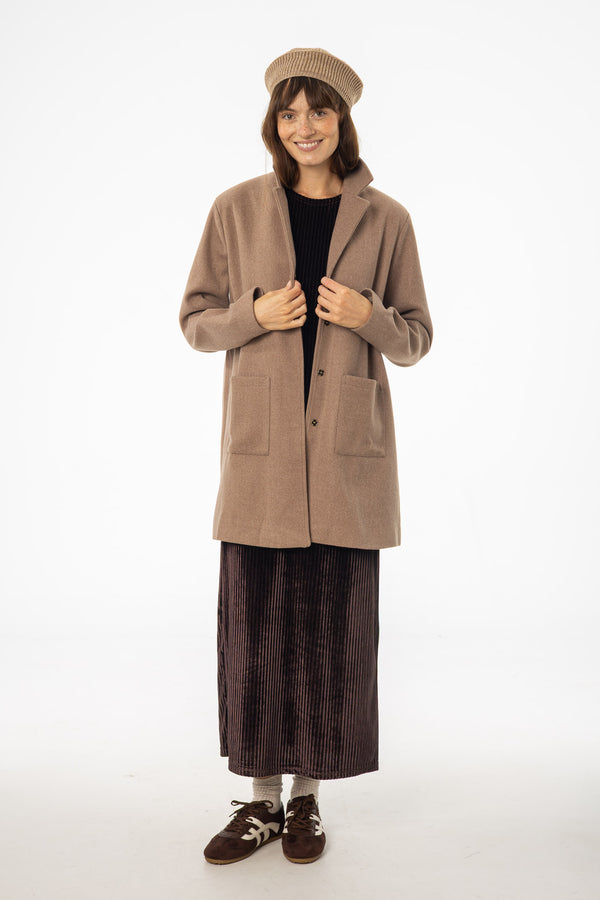 Taupe Wool Coat