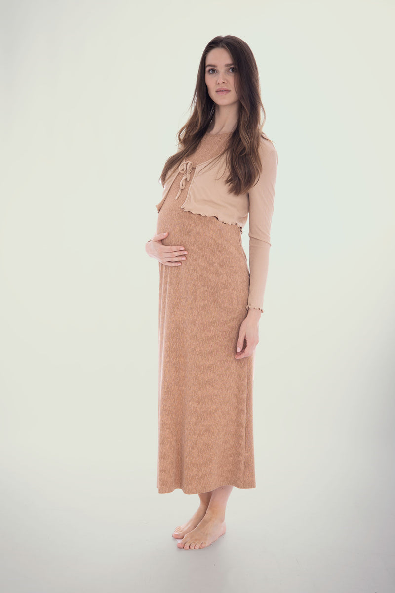 Neutral Textured Basic Jumper