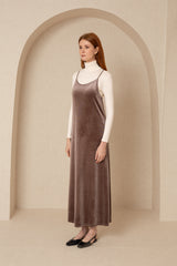 Light Brown Velour Slip Jumper