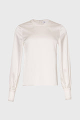 White Chiffon Edge Blouse