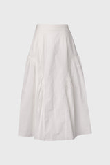 White Circle Seam Skirt