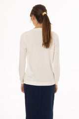 White Classic Crew Tie T-Shirt