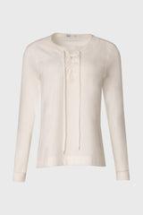 White Classic Crew Tie T-Shirt