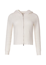 White Double Zipper Sweater