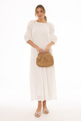White Eyelet Maxi Dress