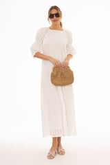 White Eyelet Maxi Dress