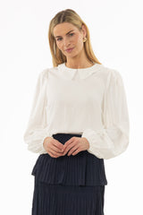 White Peter Pan Collar Blouse