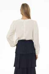 White Peter Pan Collar Blouse