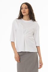 White Pinched T-Shirt
