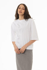 White Pinched T-Shirt