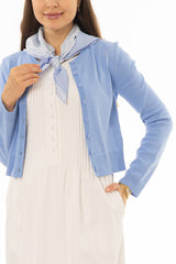 White Pintuck Cotton Maxi Jumper