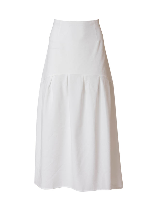 White Seersucker Skirt
