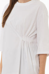 White Side Cinched T-Shirt