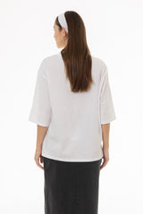 White Side Cinched T-Shirt