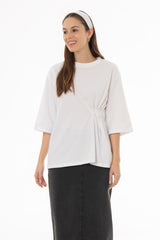 White Side Cinched T-Shirt