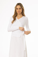 White Wrap Tee