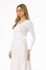 White Wrap Tee