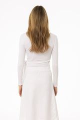 White Wrap Tee