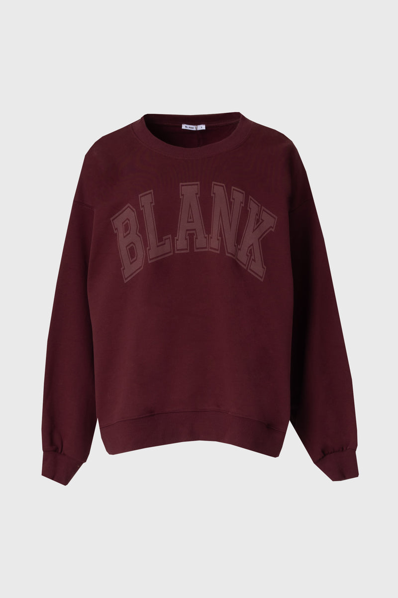 Burgundy Blank Sweatshirt