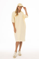 Yellow French Terry Dress