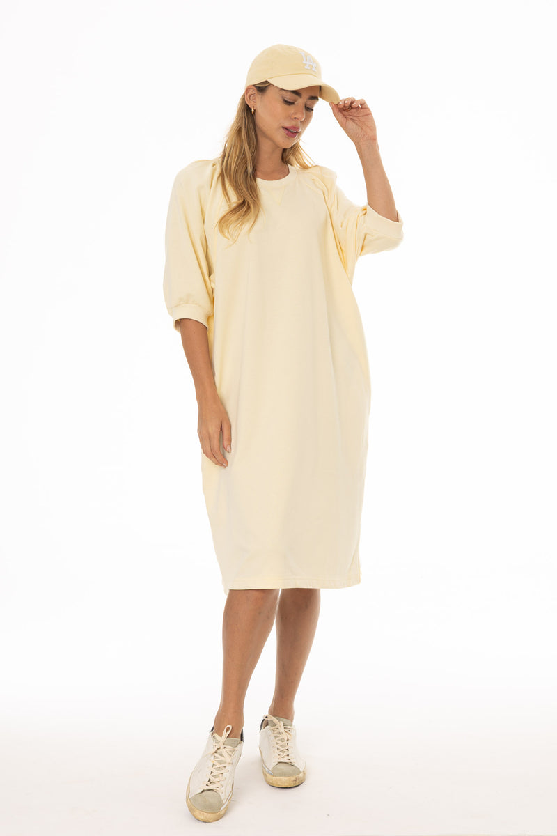 Yellow French Terry Dress – BLANK