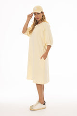 Yellow French Terry Dress