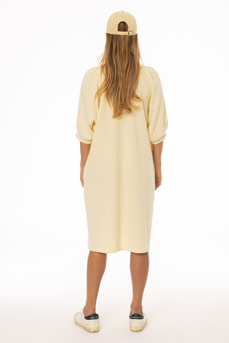 cotton terry dress Women's Minimalist French Terry Dress