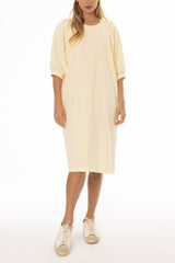 Yellow French Terry Dress