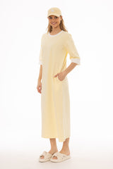 Yellow Contrast T-Shirt Dress