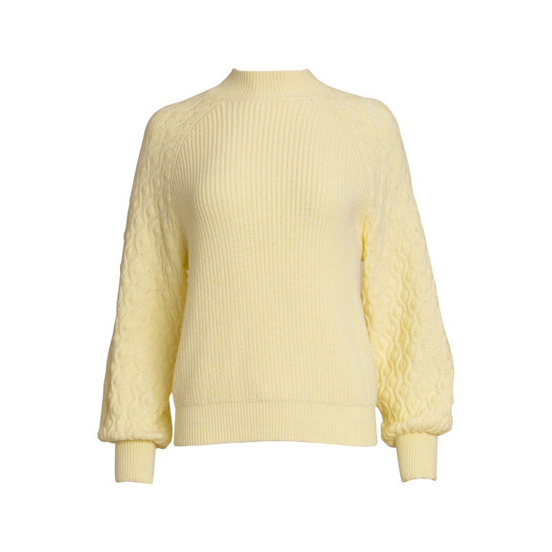 Yellow Diamond Knit Sweater