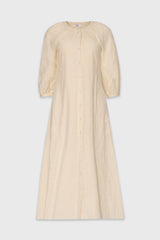 Buttercream Embroidered Maxi Dress