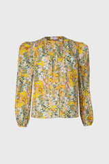 Yellow Floral Printed Blouse