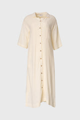 Yellow Gauze Button Down Maxi