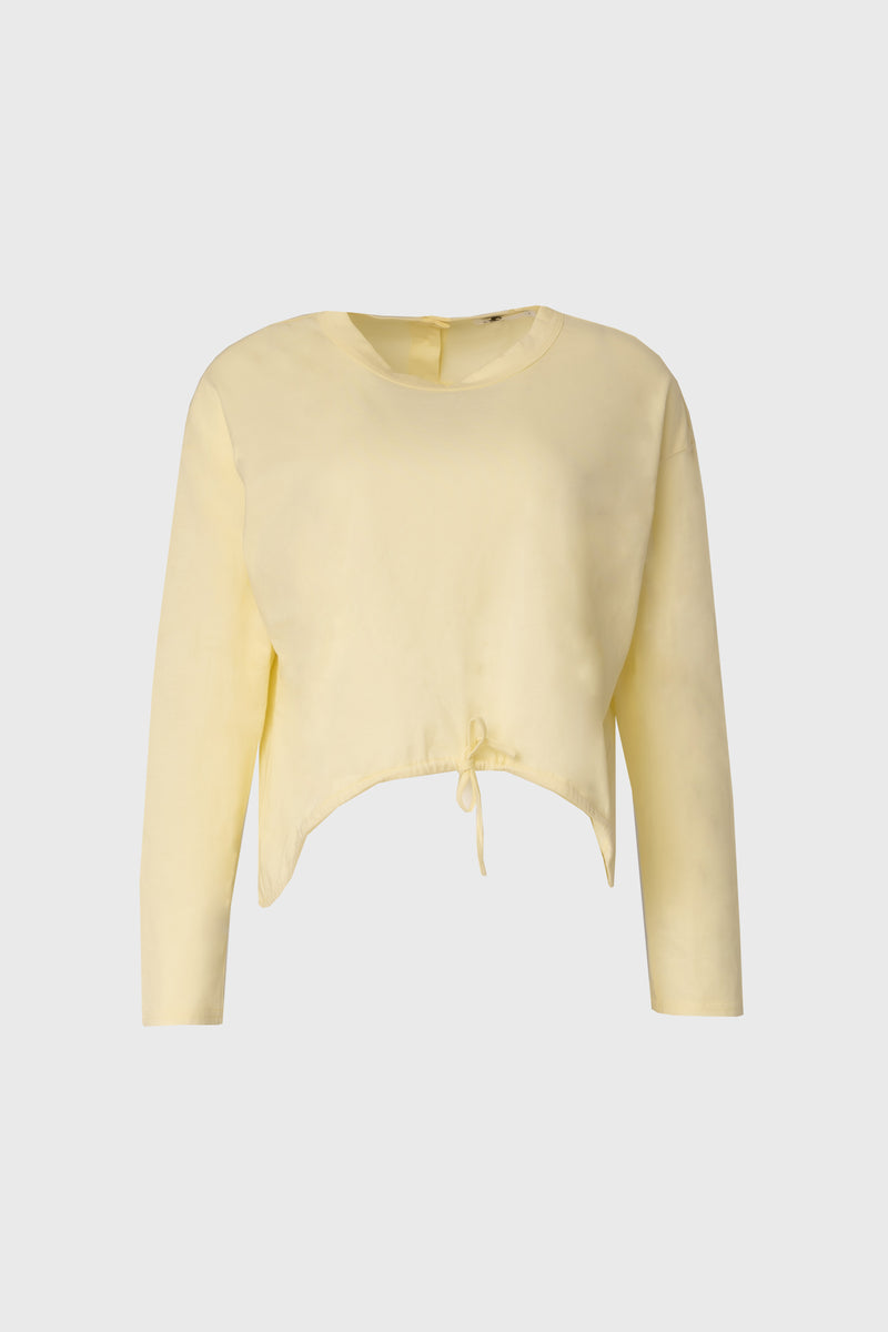 Yellow High Low Drawstring Tee