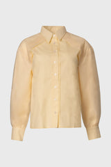 Yellow Organza Cotton Blouse
