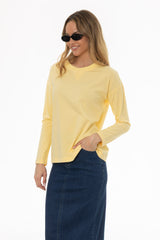Yellow Relaxed Fit long Sleeve T-Shirt