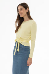 Yellow Ribbed Tie T-Shirt