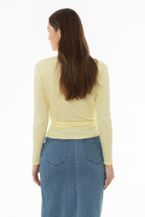 Yellow Ribbed Tie T-Shirt