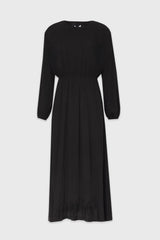 Black Waisted Maxi Dress