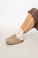 Cream Cable Knit Socks