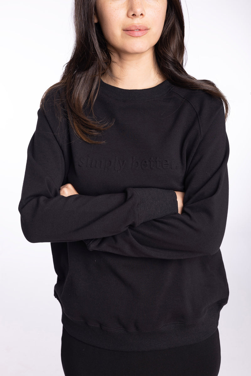 Black Simply Better Sweater Tee