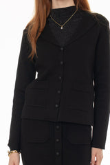 Black Knit Blazer