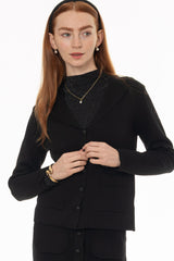 Black Knit Blazer