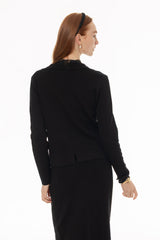 Black Knit Blazer