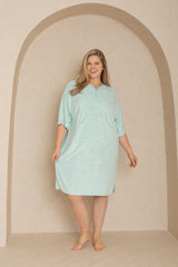 Turquoise Terry Dress