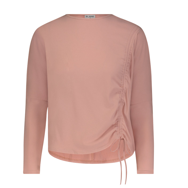 Light Pink Dolman Ruched Top