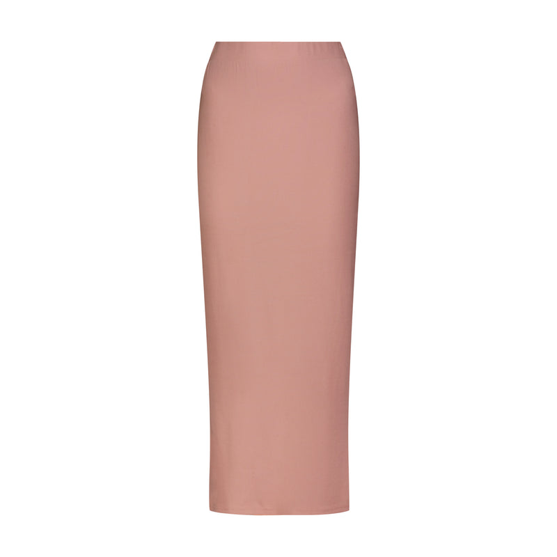 Light Pink Ribbed Skirt Legging